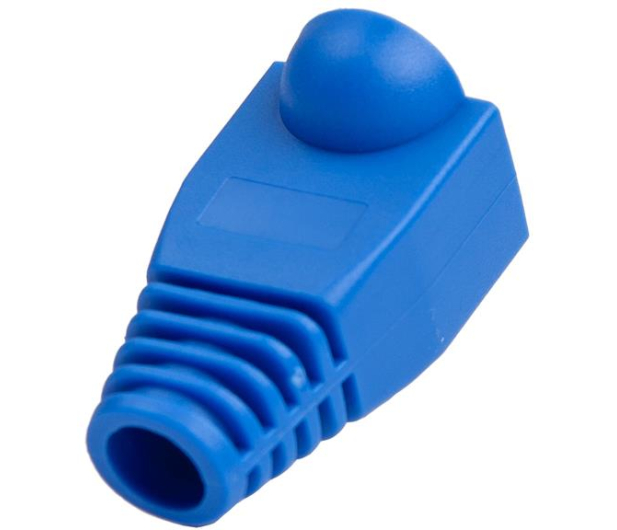 UNITEK Osłona wtyku RJ45, 6 mm, 100 szt. niebieska OT157BL - 748871 - zdjęcie 2